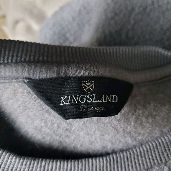Kingsland Sweatshirt Womens Medium Gray Tia Shepherd Equestrian AW21 - Picture 5 of 7